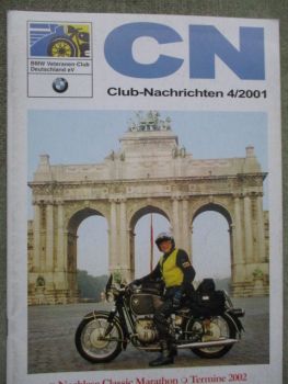 BMW Clubnachrichten 4/2001, BMW 328,BMW Unternehmensgeschichte TEil 4, Paul Greifzu,