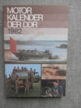 Motorkalender der DDR 1982 SIS und Sil,Motorräder der 250er Klasse gestern und heute,GSP-55 Fähre auf Gleisketten