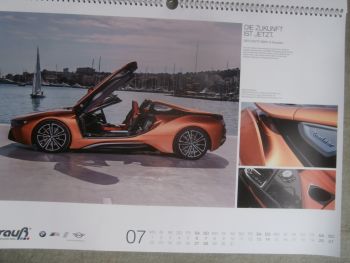 Strauß BMW Mini Kalender 2019 42x59cm Mini Cooper S Countryman,G20,8er Cabriolet,i8 Roadster,8er Coupé G15,Z4 G29,X7 G01