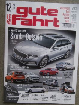 gute fahrt 12/2019 Abt Cupra Ateca,VW California 6.1,A8 50TDI quattro,E-Tron Sportback,VW T-Roc R,
