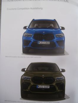 BMW X5 M F95 & X6 M F96  Competition Katalog Oktober 2019 +Preisliste