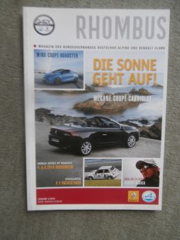 Rhombus Magazin 1/2010 Mégane Coupé Cabriolet, Wind Coupé-Roadster,R5 Backenturbo, Robert Kubica