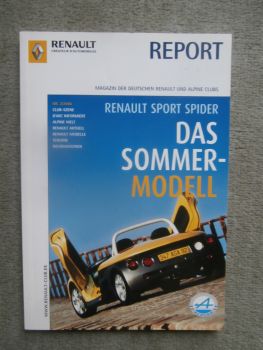 Renault Report 2/2006 Sport Spider,Chronik 1970-79,Alpine