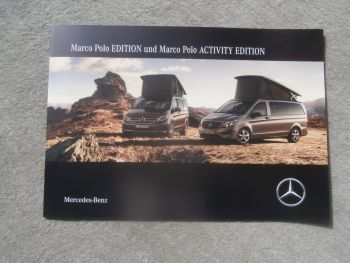 Mercedes Benz V-Klasse BR447 180d 220d 250d  Marco Polo Edition & Activity Edition August 2016