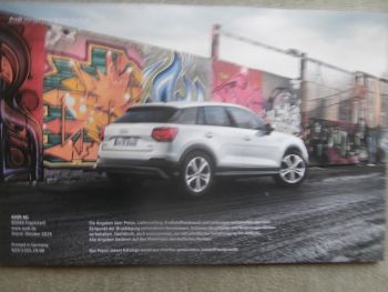 Audi Q2 SQ2 Preisliste (Typ GA) Preisliste Oktober 2019