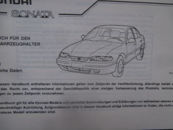 Hyundai Sonata Betriebsanleitung MPI DOHC V6 Deutsch 1994