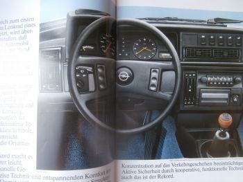 Opel Rekord E 1.9N 2.0N 2.0S 2.0E 2.3D +Extras Prospekt mit Technik August 1981