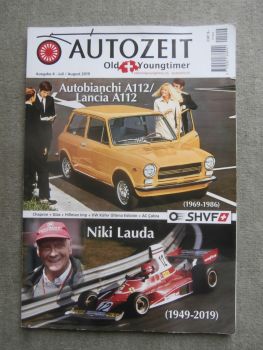 Autozeit Old+Youngtimer Ausgabe 4 7+8/2019 Autobianchi A112 +Lancia,VW Käfer Ùltima Edción,AC Cobra 427,