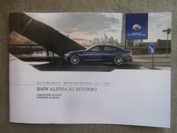 BMW Alpina B5 Biturbo Limousine +Touring Allrad G30 G31 September 2018