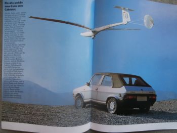 Fiat Bertone Cabrio 63kw/85ps Prospekt Deutsch März 1982 Rarität