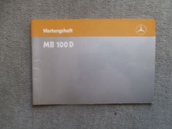 Mercedes Benz MB 100D Wartungsheft August 1987 NEU
