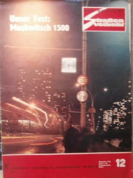 Der Deutsche Straßenverkehr 12/1976 Moskwitsch 1500 im Test