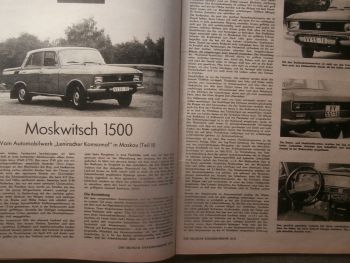 Der Deutsche Straßenverkehr 12/1976 Moskwitsch 1500 im Test