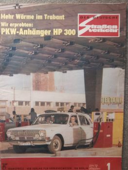 Der Deutsche Straßenverkehr 1/1973 PKW Anhänger HP300,Dacia 1300,
