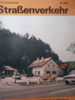 Der Deutsche Straßenverkehr 8/1981 Trabant mit Leerlaufabschaltung,Fiat Panda,