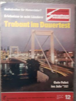 Der Deutsche Straßenverkehr 12/1971 Trabant 601 Hycomat im Dauertest,