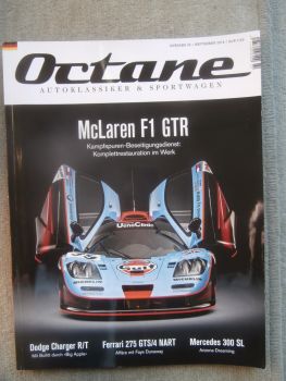 Octane 9/2019 McLaren F1 GTR,Dodge Charger R/T,Ferrari 275 GTS/4 NART,Mercedes Benz 300SL,VW Phaeton,