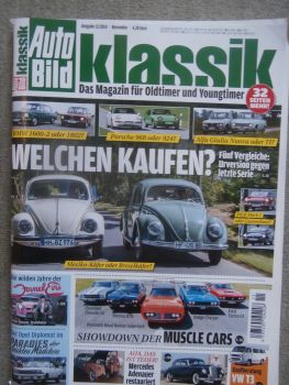 Auto Bild klassik 11/2014 Mexiko Käfer vs. Brezel,Formel Eins mit Peter Illmann,Opel Diplomat,968,924,1600-2,1802,Giulia