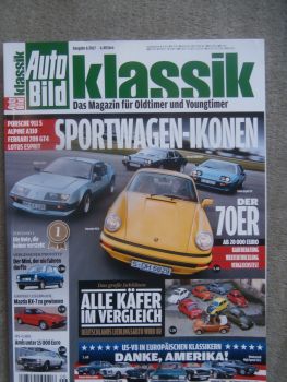 Auto Bild klassik 6/2017 911S vs. Alpine A310,Ferrari 208GT4 vs. Esprit S3,AMC Pacer,De Tomaso Longchamp GTS,