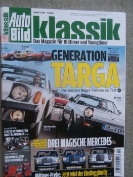 Auto Bild klassik 4/2018 VW 914 2.0,MR2,Bertone X1/9,BMW 320/6 Baur TC1,STag,C3,911L Targa,230 W123,230.4 W115,200 W110