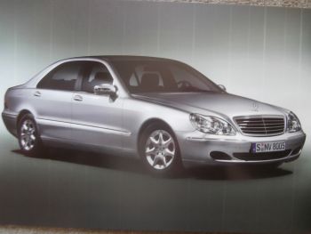 Mercedes Benz S-Klasse BR220 Vorstellung Flyer Facelift S600