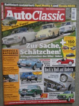 AutoClassic 2/2013 Taunus P3 vs. VW Typ3 vs. Rekord A,Renault Alpine A310,Kleinschnittger F125,W124,Rolls-Royce Silver Shadow