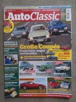 AutoClassic 1/2012 XJS vs. SLC R107 vs. 6er Coupé E24,Borgward P100Morris Mino,Wartburg 1.3, Taunus P4/P6,Kaufberatung Porsche 924