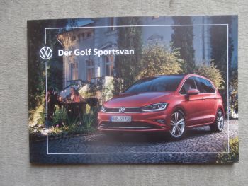VW Golf VII Sportsvan Katalog Dezember 2019