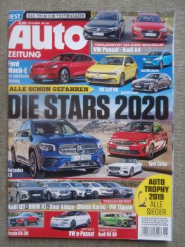 Auto Zeitung 26/2019 VW Golf, Opel Corsa E, GLB,Ford Mach-E,RS6 Avant, Alfa Romeo Stelvio,Q3 vs. X1 vs. Ateca  vs. Karoq vs. Tiguan