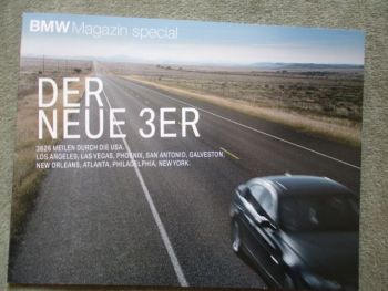BMW Magazin special der neue 3er E90 durch die USA 2004 Sonderheft