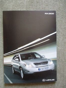 Lexus RX300 (MCU) Pressemappe Mai 2003 +CD +Fotos Rarität