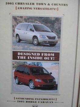 Chrysler Town & Country 2005 +Dodge Caravan Magic Presse KIT USA +CD