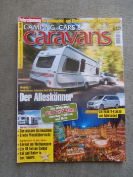 camping,cars & caravans 12/2014 Fendt Bianco Selection 465 SFB Performance,Camp-Let Classic,V250BlueTec Avantgarde