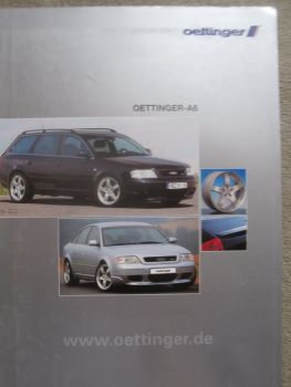 oettinger Audi A6 1.8T 1.9l TDI 2.5l TDI Prospekt August 1999