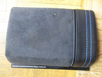 Alcantara Lederkombination Nappa Anthrazit GPAT ca. 15x20cm