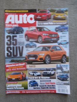 Auto Zeitung 20/2017 Lamborghini Huracán Performante,Vergleich V-Klasse vs. Peugeot Traveller vs. Trafic vs. Multivan