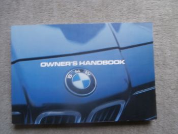 BMW 728i 732i 735i 745i E23 Owners Handbook August 1981 NEU ohne Einträge