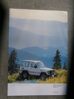 Toyota Land-Cruiser-Zubehörprogramm Dezember 1985 Katalog