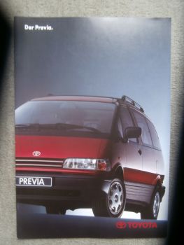 Toyota Previa XR10 97kw/132kw Prospekt März 1992