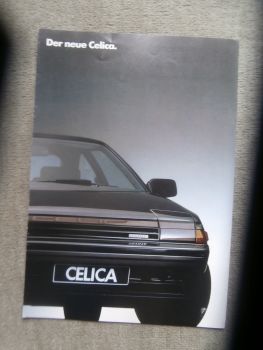 Toyota Celica (T16) GT 1.6 91kw +2.0 110kw Katalog Dezember 1985