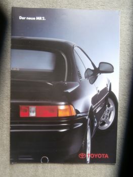 Toyota MR2 Typ W2 115kw/156ps Katalog +Technische Daten Juli 1990