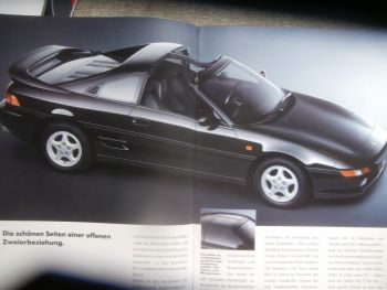 Toyota MR2 Typ W2 115kw/156ps Katalog +Technische Daten Juli 1990