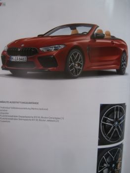 BMW 840i M850i +M8 Cabriolet G14 Preisliste Juli 2019 Österreich