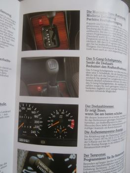 Mercedes Benz Sonderausstattungen Juni 1986 u.a. Klima,ABS,Airbag W201 W124 C126 R107