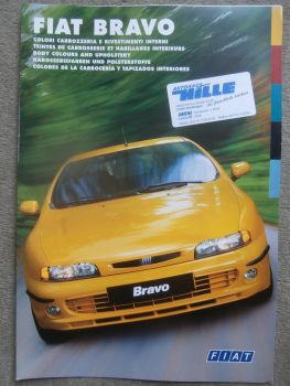 Fiat Bravo Karosseriefarben und Polsterstoffe Katalog Oktober 1999