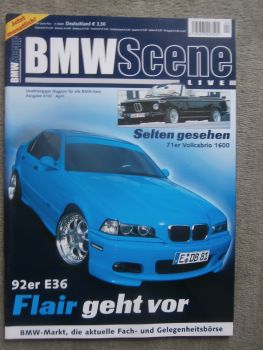 BMW Scene Live 4/2003 1600 Vollcabrio,320 E21,M3 E30, 735iA E32, 700 Coupé,X-Raid X5 E53