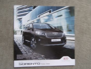 Kia Sorento +Edition7 +GT Line +Platinum Edition Preisliste 11. Februar 2020