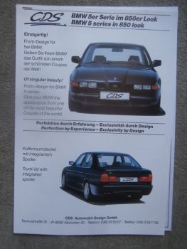 CDS BMW 5er Serie E34 im 850er Look E31 Prospekt +E30 E32