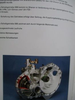 VW SSP Schaltgetriebe 006 mit hydraulischer Kupplungsbetätigng  Mai 1995