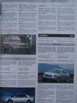 Automobil Revue 2005 Alle Autos der Welt Katalog +Preise 16,A4,A2,M5 E60, X3,X5,Alpina Z4,Cadillac